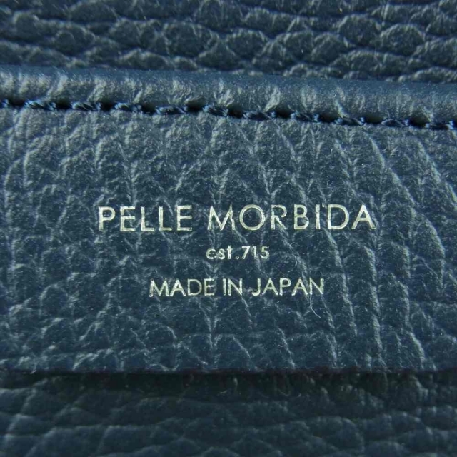 PELLE MORBIDA ペッレモルビダ PMO-ST008T Colore コローレ 撥水 IDケース付き レザー トート ビジネス バッグ ダークネイビー系【新古品】【未使用】