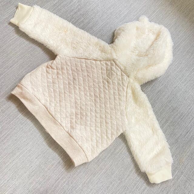 babyGAP(ベビーギャップ)のbabyGAP/60/キルティングファーパーカー キッズ/ベビー/マタニティのベビー服(~85cm)(ジャケット/コート)の商品写真