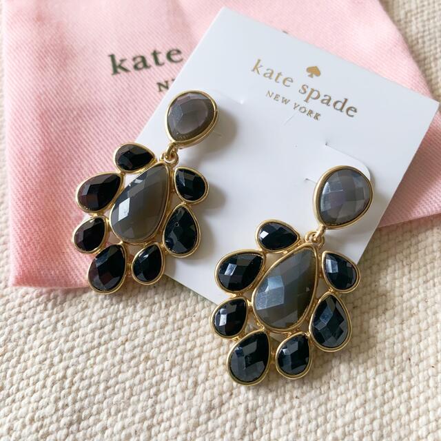 kate spade new york(ケイトスペードニューヨーク)の新品♡ケイトスペード　ブラック　ストーン　ピアス　希少 レディースのアクセサリー(ピアス)の商品写真