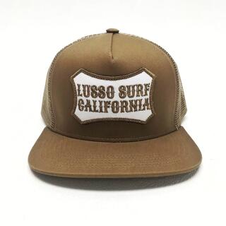 スタンダードカリフォルニア(STANDARD CALIFORNIA)の再入荷⭐︎LUSSO SURF ボックスロゴ刺繍キャップ☆帽子　カーキ(キャップ)