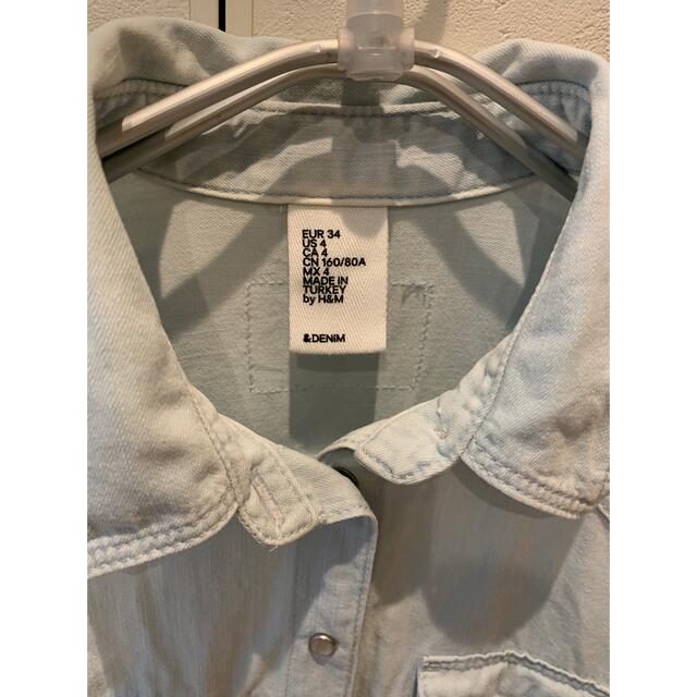 H&M(エイチアンドエム)のH&M デニムシャツ　値下げ レディースのトップス(シャツ/ブラウス(長袖/七分))の商品写真