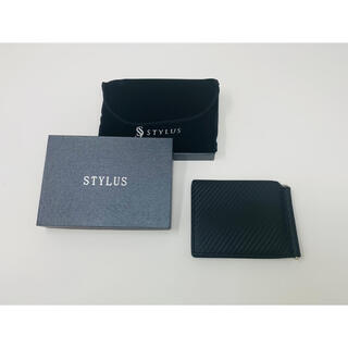 スタイラス(StilLas)のSTYLUS スタイラス　折り畳み財布　573 マネークリップ　専用箱付き(折り財布)