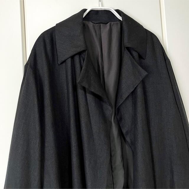 【未使用品】WIRROW Linen canvas buttonlesscoat メンズのジャケット/アウター(チェスターコート)の商品写真