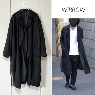 【未使用品】WIRROW Linen canvas buttonlesscoat(チェスターコート)