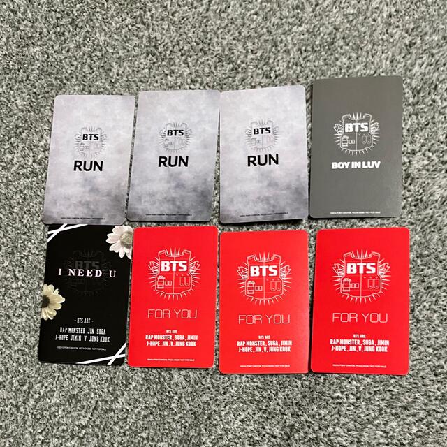 BTS 防弾少年団　RUN トレカ　日本版　コンプ  セット　まとめ売り