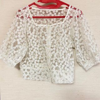 アーカイブ(Archive)のarchives/レース刺繍トップス(シャツ/ブラウス(半袖/袖なし))