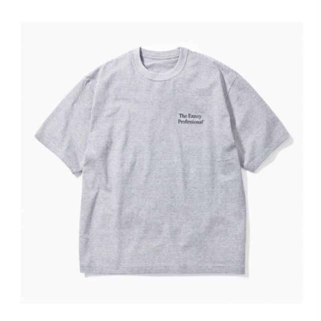 Tシャツ/カットソー(半袖/袖なし)ennoy S/S Border T-Shirt (GRAY × NAVY) L