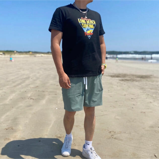 STANDARD CALIFORNIA(スタンダードカリフォルニア)の湘南ブランド☆LUSSO SURF ロングビーチTシャツ Lサイズ☆RVCA メンズのトップス(Tシャツ/カットソー(半袖/袖なし))の商品写真