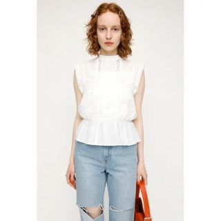 スライ(SLY)のH／N COTTON FRILL TOPS(シャツ/ブラウス(半袖/袖なし))