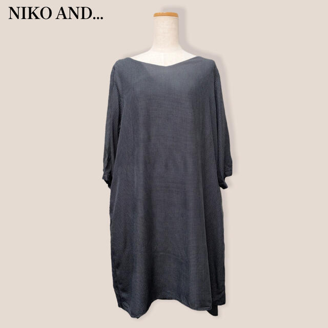 niko and...(ニコアンド)のSALE【NIKO AND…】チェックワンピース　ニコアンド レディースのワンピース(ひざ丈ワンピース)の商品写真