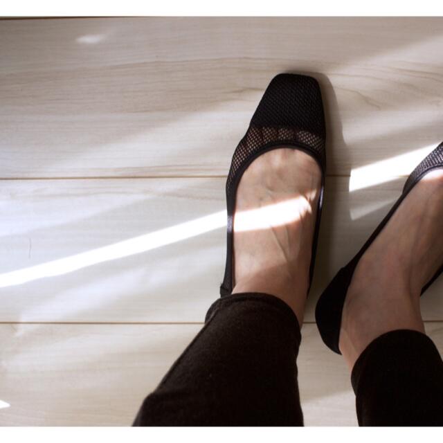 ZARA - ZARA メッシュフラットシューズ 36サイズの通販 by mm ZARA - ZARA メッシュフラットシューズ 36サイズの通販 by mm