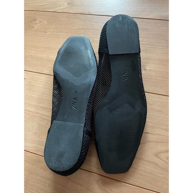 ZARA - ZARA メッシュフラットシューズ 36サイズの通販 by mm ZARA - ZARA メッシュフラットシューズ 36サイズの通販 by mm