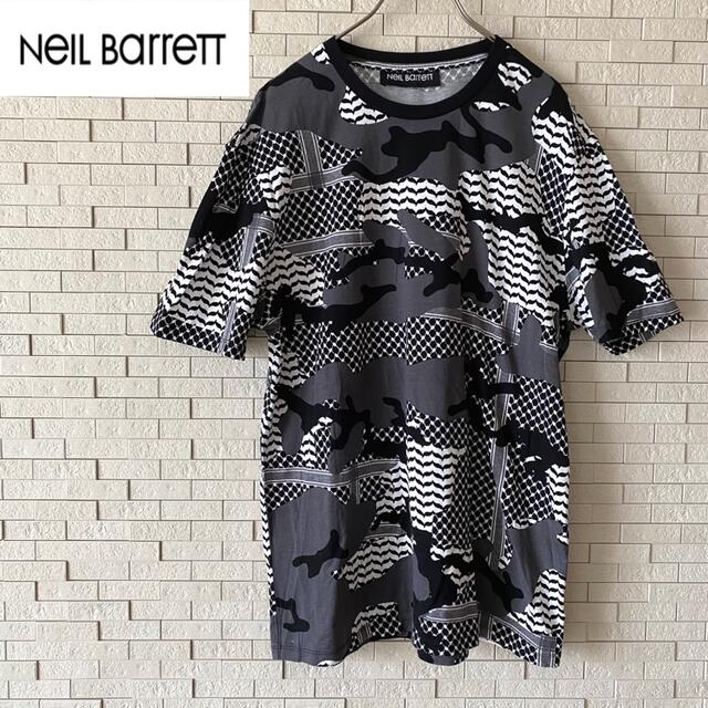 NEIL BARRETT(ニールバレット)の【Uuu3様専用】Neil Barrett ニールバレット　半袖Tシャツ　総柄 メンズのトップス(Tシャツ/カットソー(半袖/袖なし))の商品写真