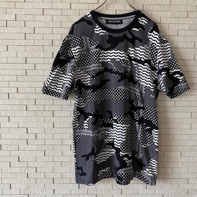 NEIL BARRETT(ニールバレット)の【Uuu3様専用】Neil Barrett ニールバレット　半袖Tシャツ　総柄 メンズのトップス(Tシャツ/カットソー(半袖/袖なし))の商品写真