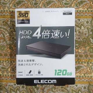 エレコム(ELECOM)のELECOM SSD 120GB 新品,未使用,未開(PC周辺機器)