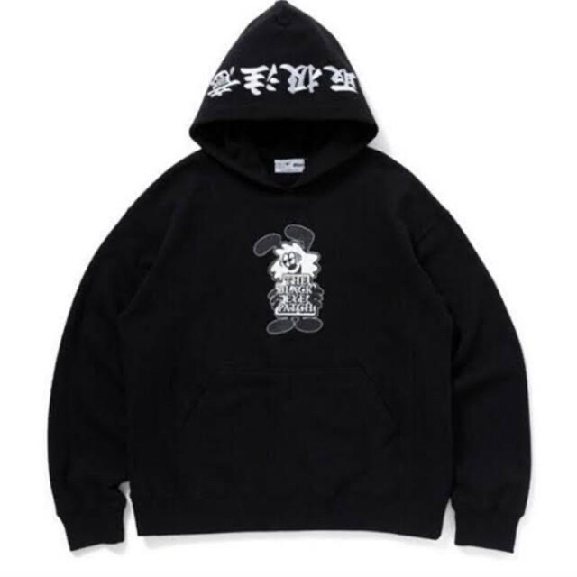 ブラックアイパッチ VICK OG LABEL HOODIE BLACK XL