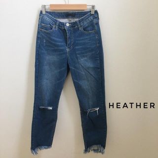 ヘザー(heather)のHeather ヘザー ダメージデニム(デニム/ジーンズ)