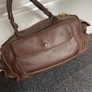 ボッテガヴェネタ(Bottega Veneta)のボッテガ　ボストンバッグ　レザー　ブラウン(ボストンバッグ)