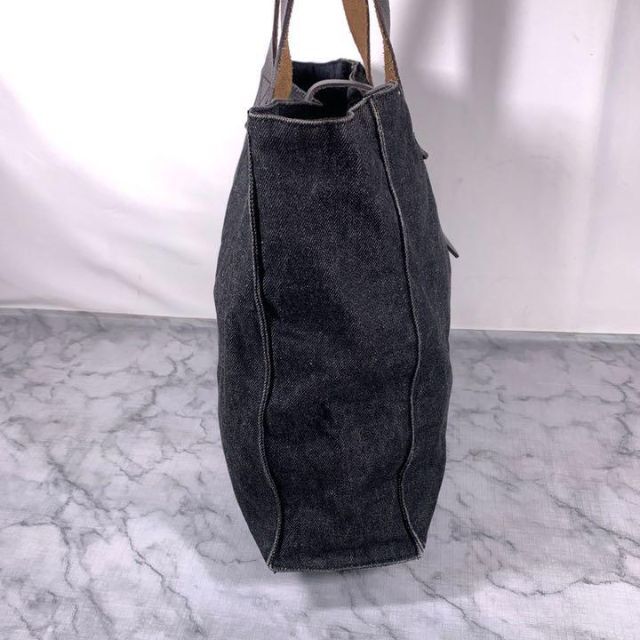 GAP - OLD GAP オールドギャップ ブラックデニム 本革 トート GAP - OLD GAP オールドギャップ ブラックデニム 本革 トート