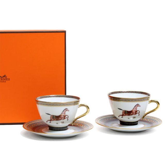当店在庫してます! - Hermes 【新品】HERMES ペア カップ&ソーサー