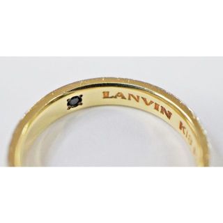 ランバン K18&PT950 ダイヤ リング サファイア入り 12号 marinefarms.cl