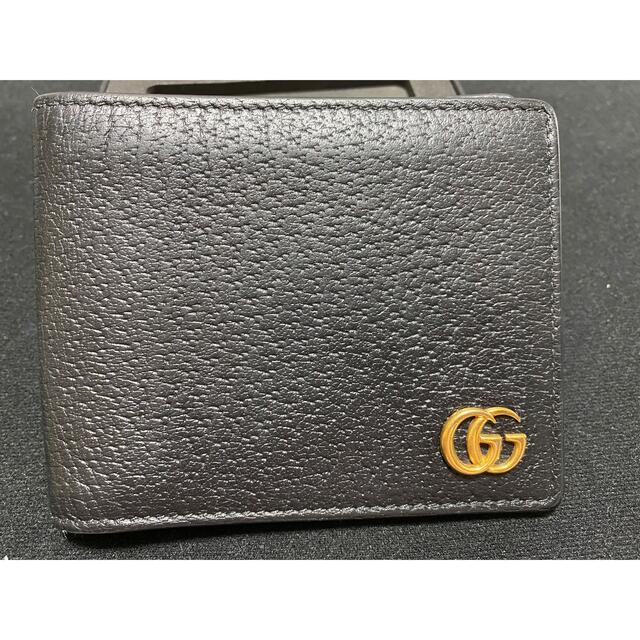 Gucci - 【超美品】GUCCI グッチ 二つ折り財布 GGマーモントの通販 by