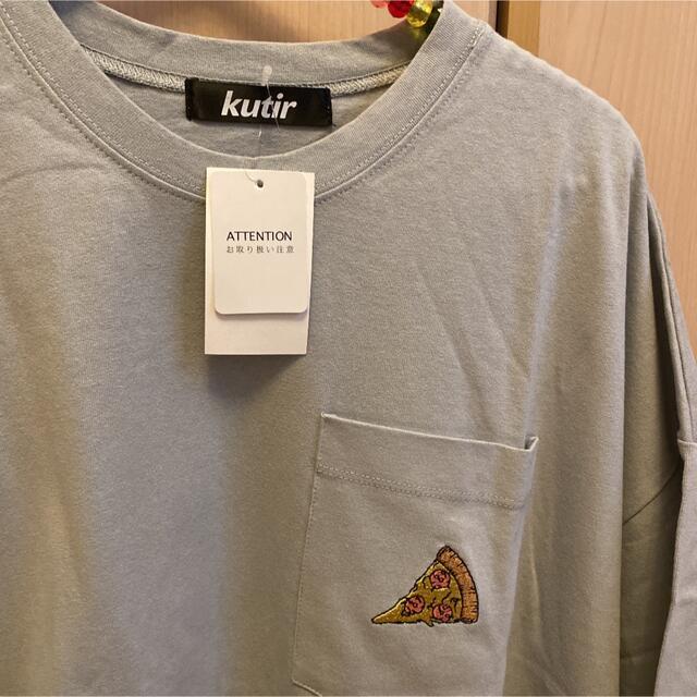 kutir オーバーサイズTシャツ　ビッグシルエット　ペルーシュ　ライトブルー メンズのトップス(Tシャツ/カットソー(半袖/袖なし))の商品写真