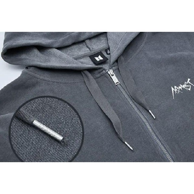 ログには ジョングク ARMYST ZIP-UP HOODY [BLACK]の通販 by