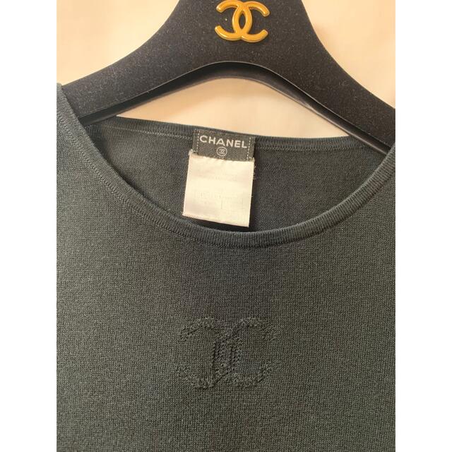 シャネル CHANEL トップス Tシャツ ニット コットン ココマーク | www ...