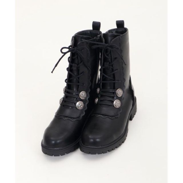 axes femme(アクシーズファム)の【匿名配送】新品タグ付 アクシーズファム axes ナポレオン ブーツ 黒 レディースの靴/シューズ(ブーツ)の商品写真