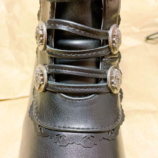 axes femme(アクシーズファム)の【匿名配送】新品タグ付 アクシーズファム axes ナポレオン ブーツ 黒 レディースの靴/シューズ(ブーツ)の商品写真