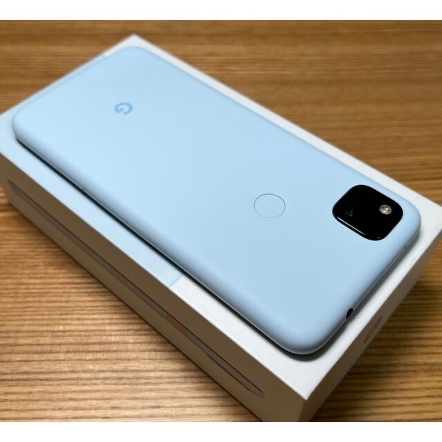 Google Pixel(グーグルピクセル)の【美品】Pixel4a Barely Blue 128GB  SIMフリー スマホ/家電/カメラのスマートフォン/携帯電話(スマートフォン本体)の商品写真