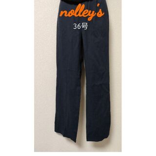 ノーリーズ(NOLLEY'S)の《美品》nolley's ノーリーズ 人気色 ブラック カジュアルパンツ(カジュアルパンツ)