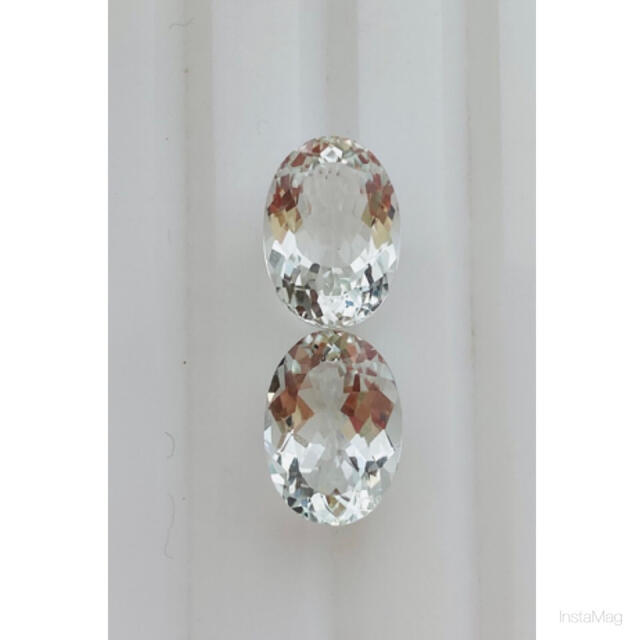R0829-2)『非加熱ペアルース』天然ホワイトトパーズ 2-12.77ct | 150 R0829-2)『非加熱ペアルース』天然ホワイトトパーズ 2-12.77ct | 150