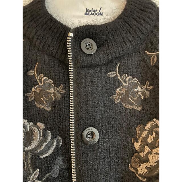 sacai Flower Embroidery Knit Cardigan sacai Flower Embroidery Knit Cardigan