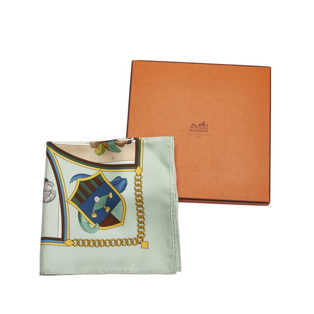 エルメス カレ90 CHOCS EN PLUMES 羽飾りの激突 スカーフ シルク レディース HERMES 【1-0069677】