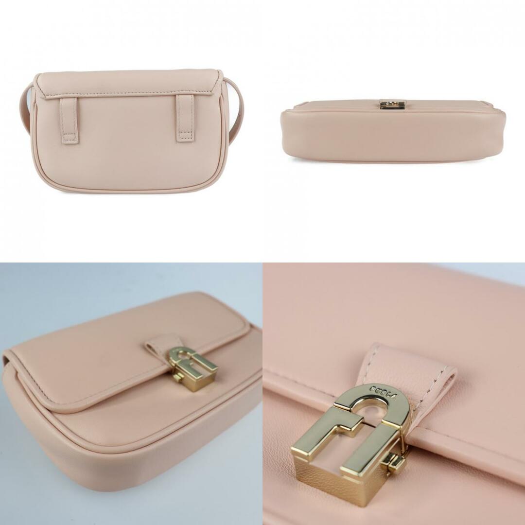 Furla フルラ コージー ベルトバッグ ウエストバッグ EBD9EVK ナッパレザー ピンク ゴールド金具 2WAY ウエストポーチ  ショルダーバッグ 【本物保証】