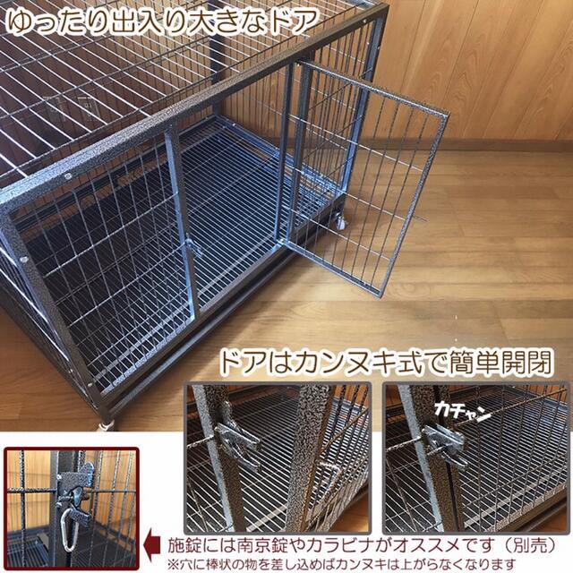 ペットケージ スチール 製 ペット用品 犬小屋 犬 ペットゲージ ゲージ 2L 3