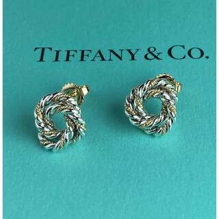 Tiffany＆Co. ティファニー ダブルサークル ピアス 925/750