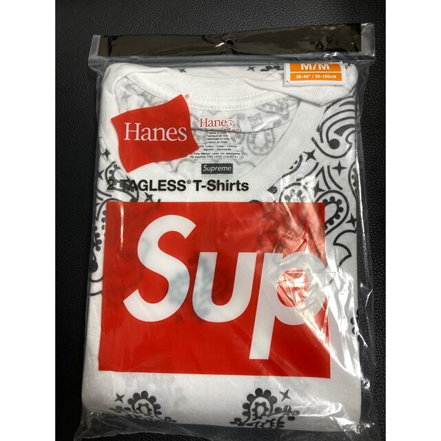 Supreme(シュプリーム)のSupreme Hanes Bandana Tagless Tees 1枚 メンズのトップス(Tシャツ/カットソー(半袖/袖なし))の商品写真