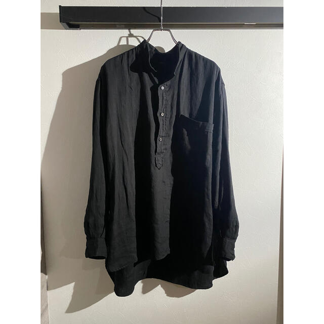 22ss COMOLI リネンWクロス プルオーバーシャツ 3 | www.innoveering.net