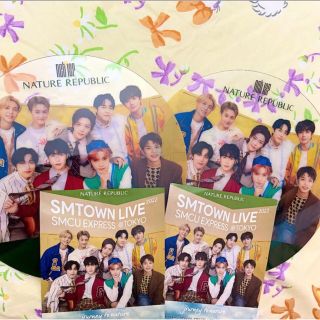 ネイチャーリパブリック(NATURE REPUBLIC)のnct127 ネイチャーリパブリック　限定5000個　ノベルティうちわ　2枚(K-POP/アジア)