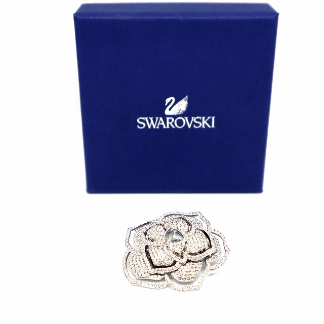 SWAROVSKI(スワロフスキー)のスワロフスキー SWAROVSKI 薔薇 フラワー ブローチ レディースのアクセサリー(ブローチ/コサージュ)の商品写真