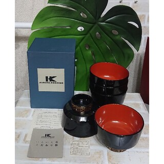 ヒロココシノ(HIROKO KOSHINO)のヒロココシノ食器漆器お椀💙セット(食器)