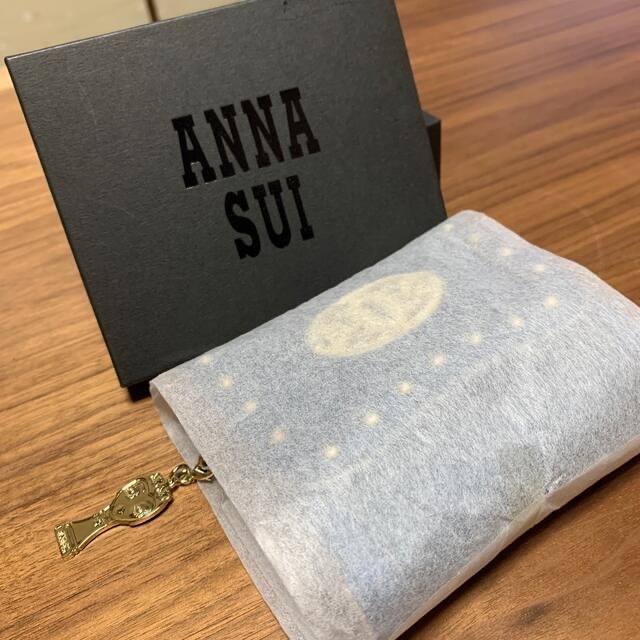 ANNA SUI(アナスイ)の【新品未使用】ANNA SUI ハリー財布　二つ折り　ガマ口【青】 レディースのファッション小物(財布)の商品写真