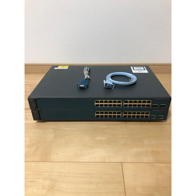 【CCNA、CCNP】2台Cisco  Catalyst  L3スイッチ3560