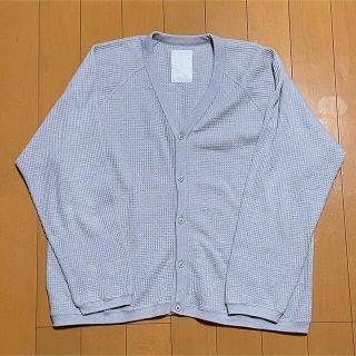 MADE IN STANDARD ワッフルカーディガン グレー(カーディガン)