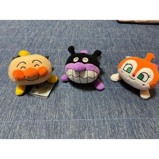 【美品】アンパンマン　飛びポーズシリーズ　3体(ぬいぐるみ)