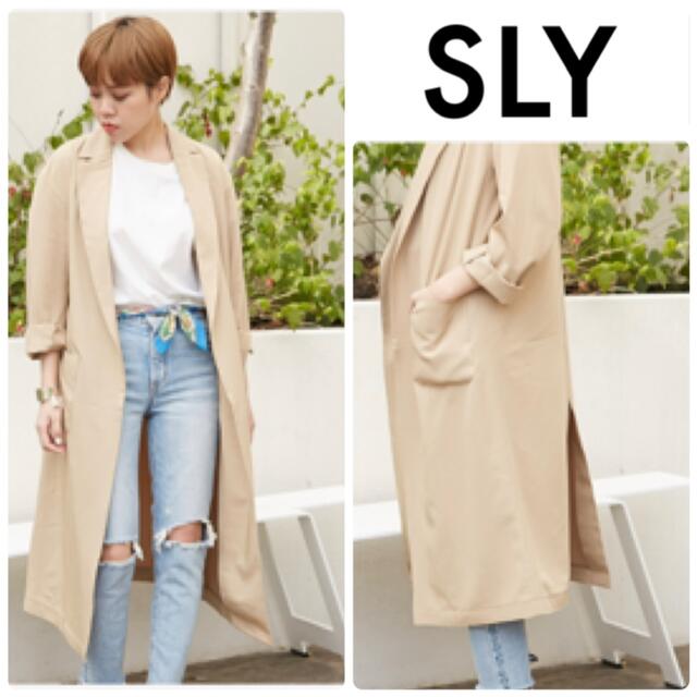 SLY(スライ)のSLY スライ　オーバーテーラーロングトレンチコート レディースのジャケット/アウター(トレンチコート)の商品写真