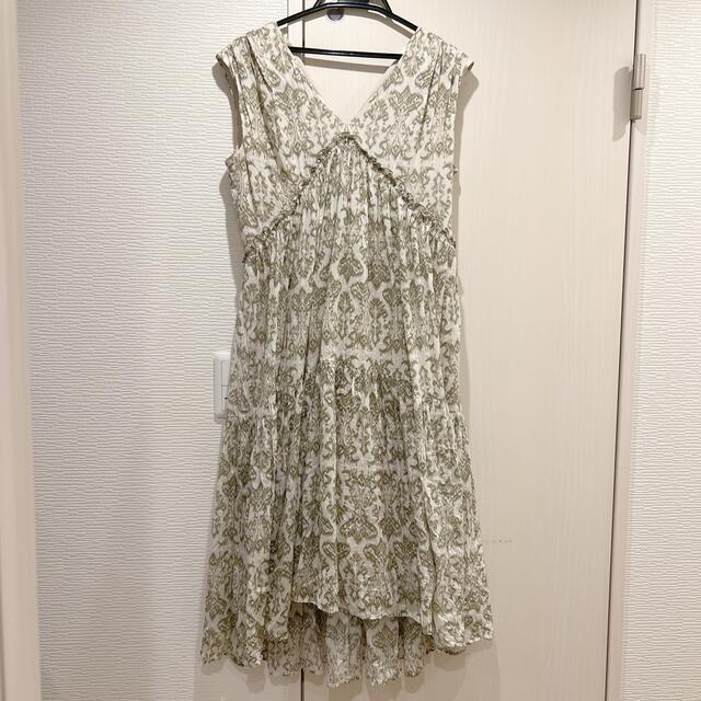 herliptoDamask Cotton Midi Dress - ひざ丈ワンピース